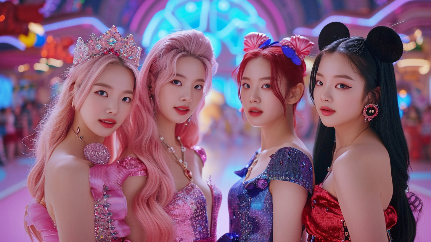 Blackpink K-Pop Group Disney Theme Dress