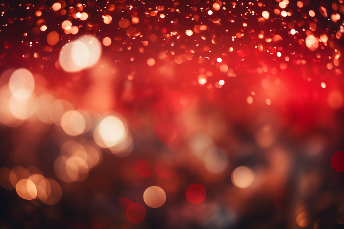 Beautiful blurry red glitter bokeh background