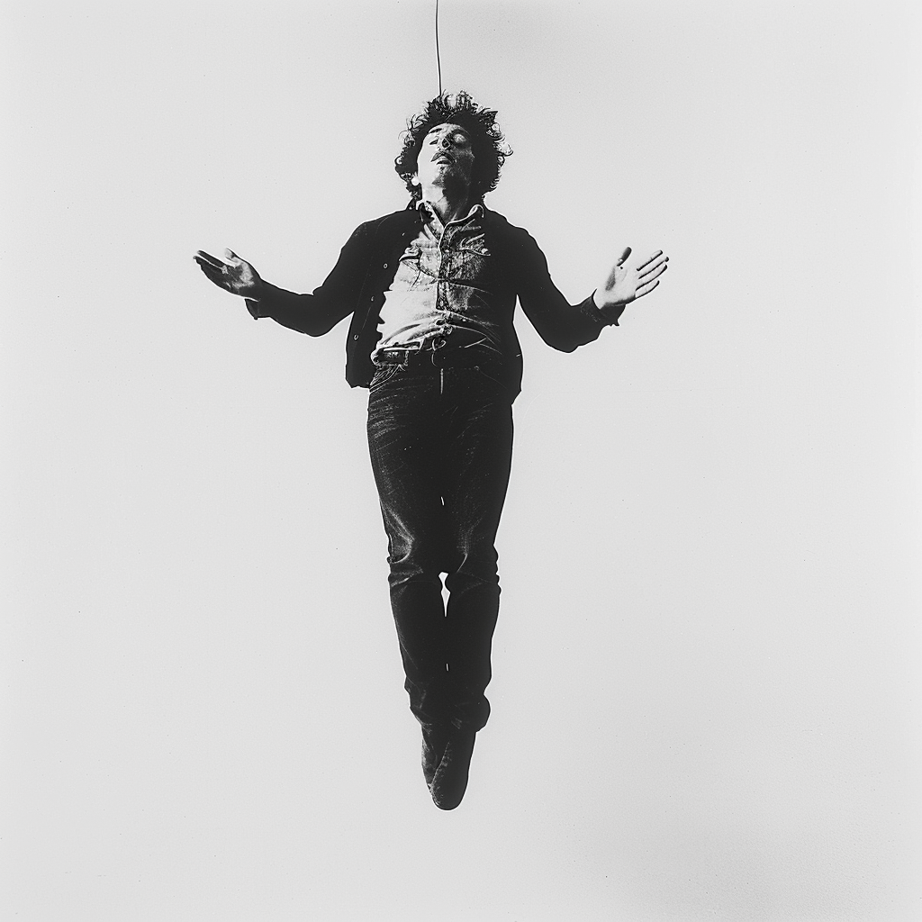 Bob Dylan Floating Pose Image