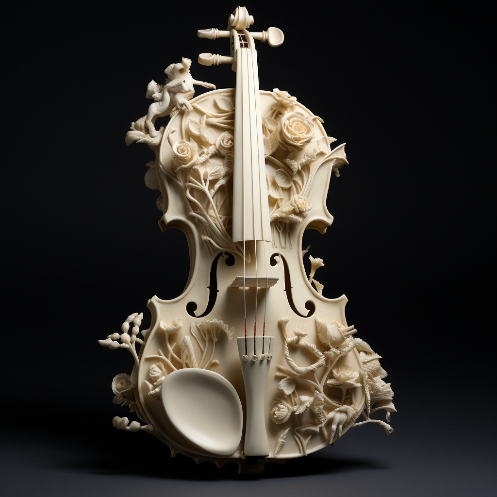 Unique bone violin creation