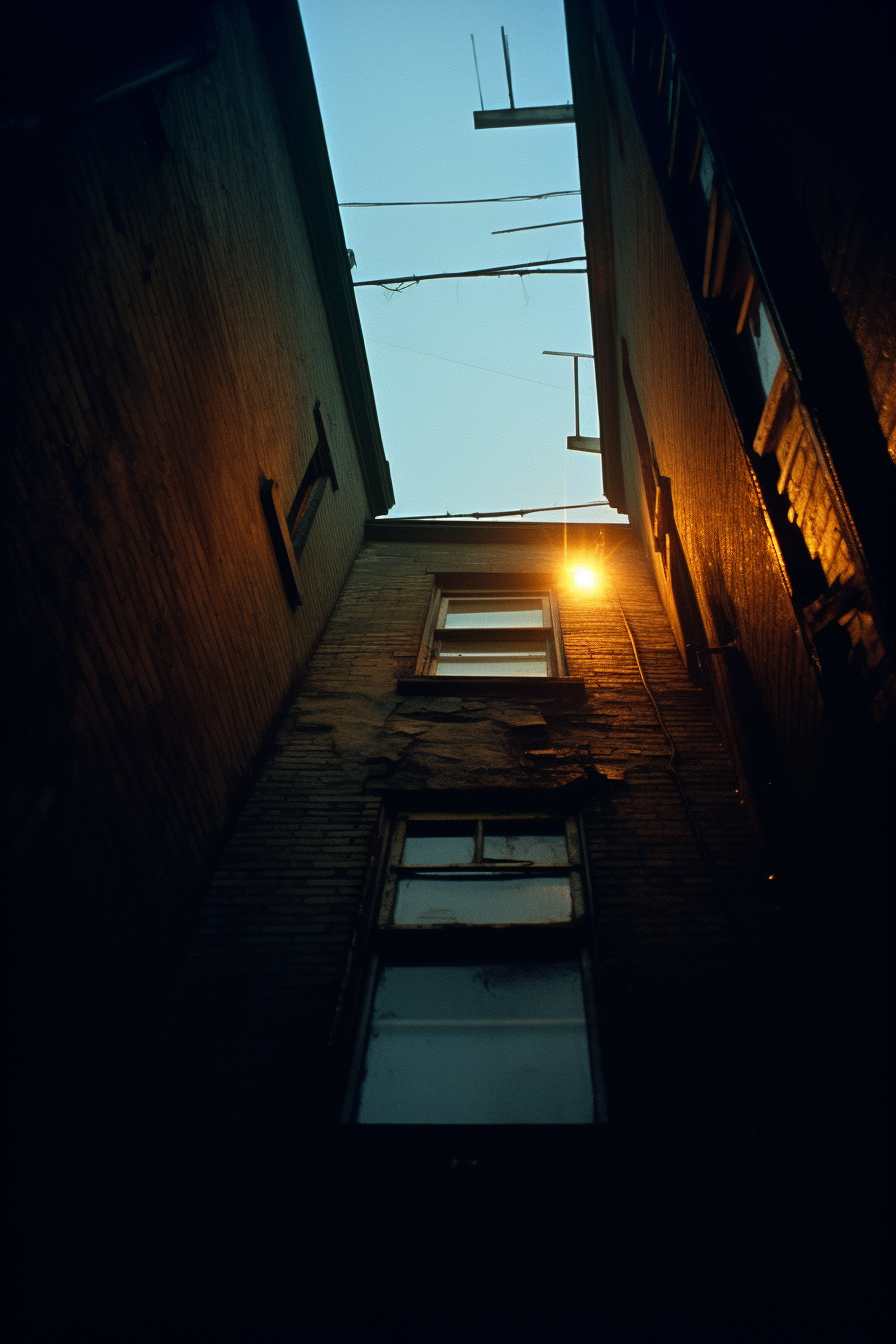 Charming Boston Alley Window Image