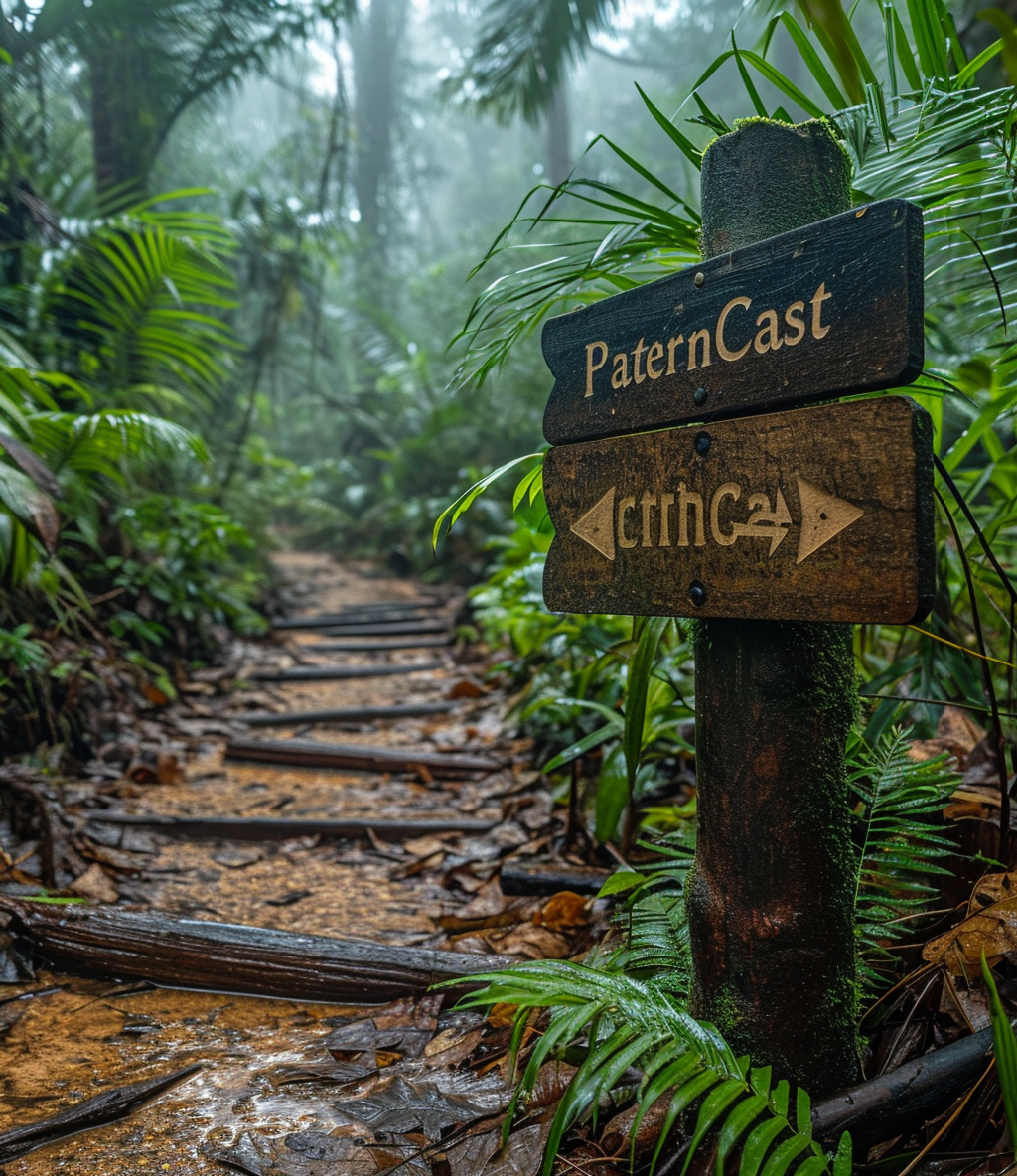 Brazilian Rainforest Sign Arrow Right