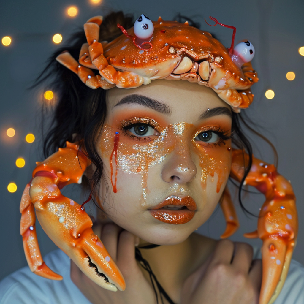 Bucket of Smashed Crabs Makeup Tutorial