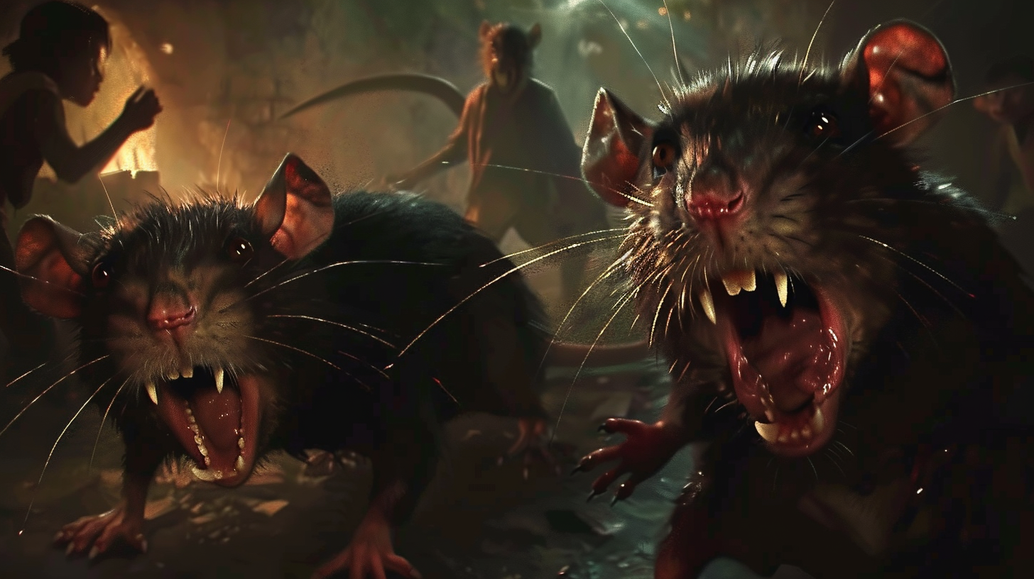 Bug Rats Frightening Children Image