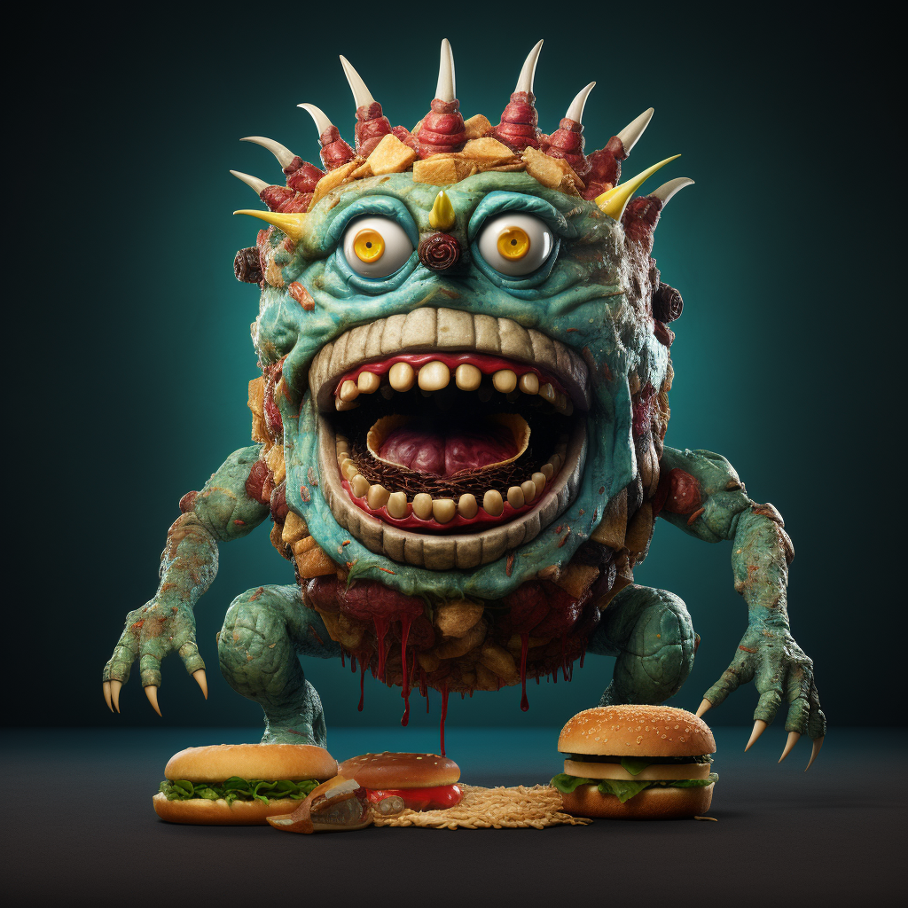 Delicious Monster Burger King Meal