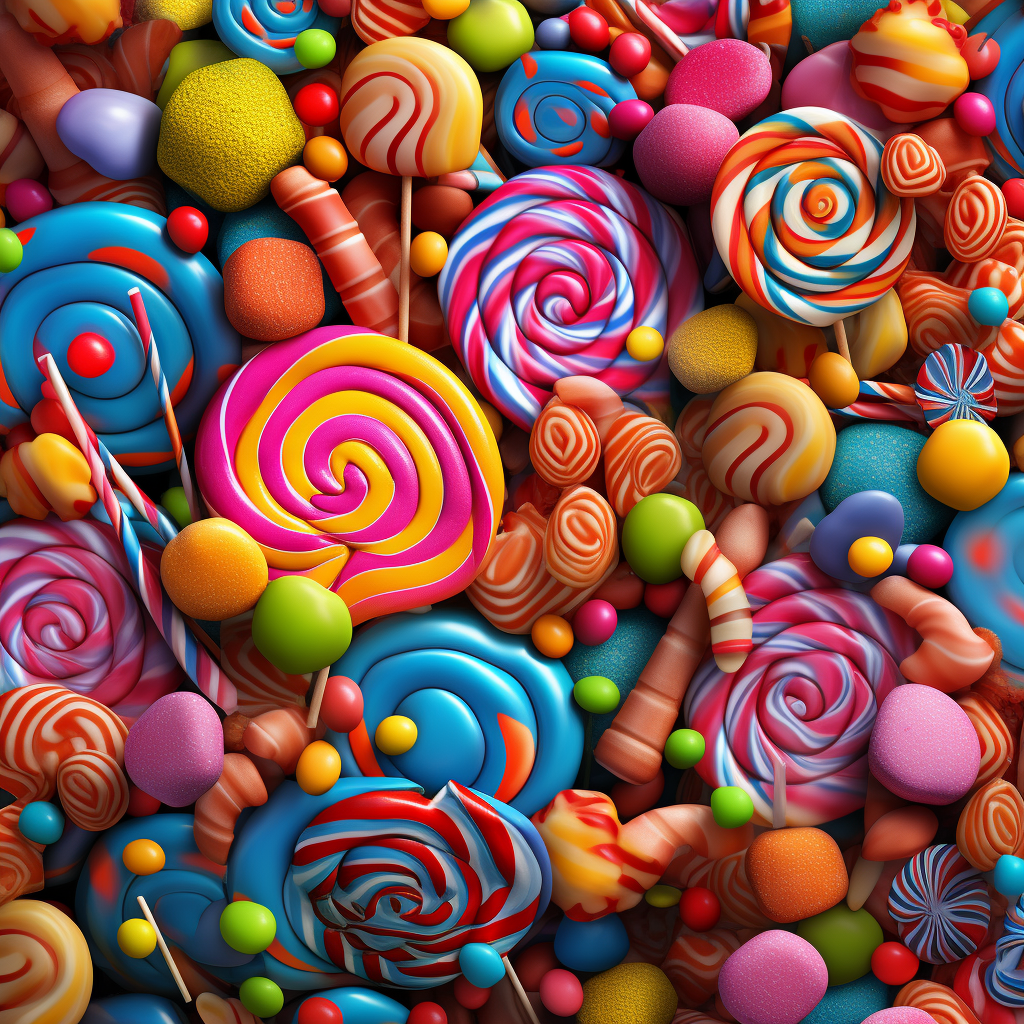 Colorful candy pattern background