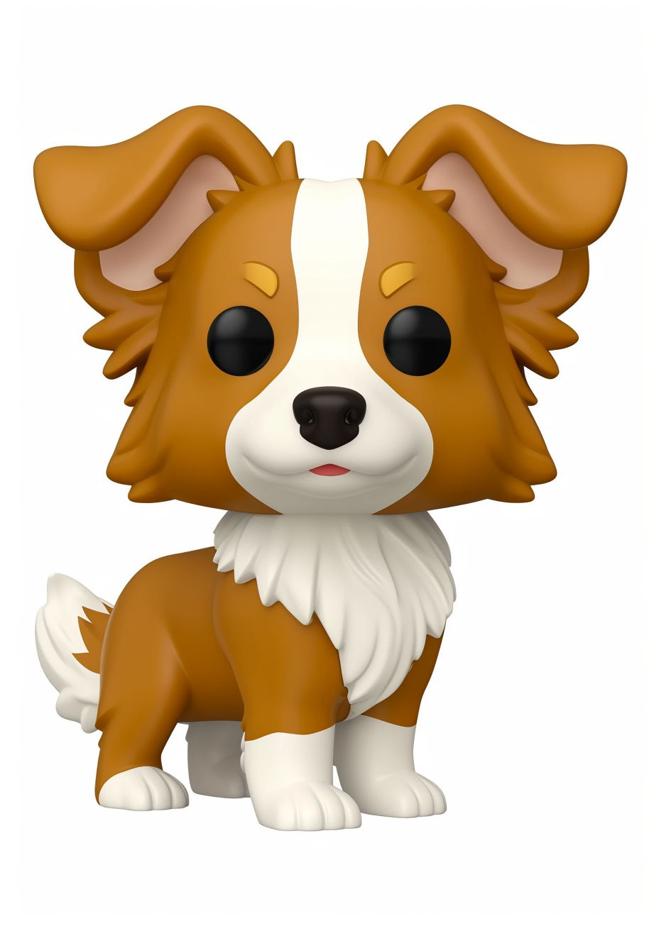 Caramel and White Border Collie Funko Pop Figure