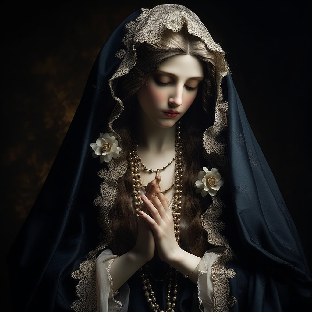 Gorgeous Saint Mary with Rosary ?