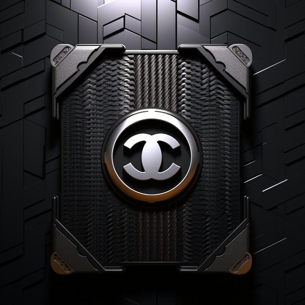 Carbon Fiber Background with White CC Logo