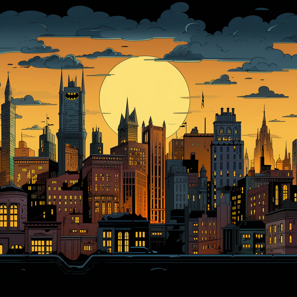 Gotham City Cartoon Banner