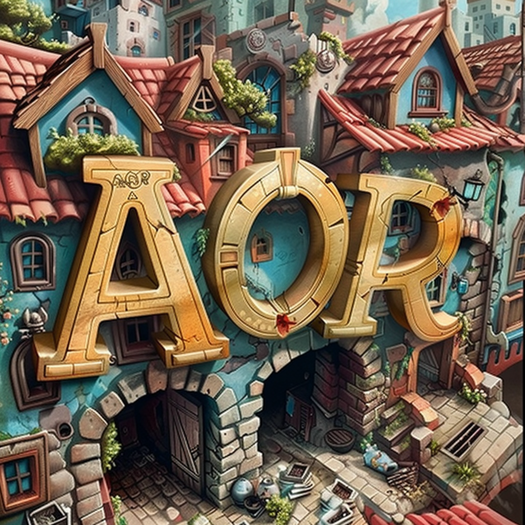 Cartoon Illusion AOR Letters