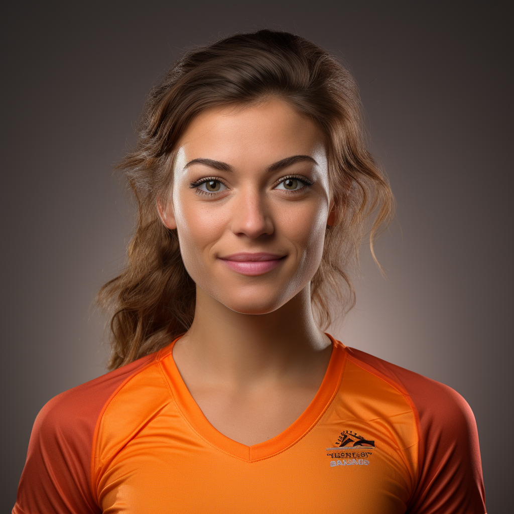 Young woman in casual sports clothing smiling