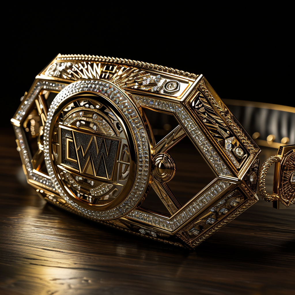 Photo-realistic AEW Championship Belts for powerful women