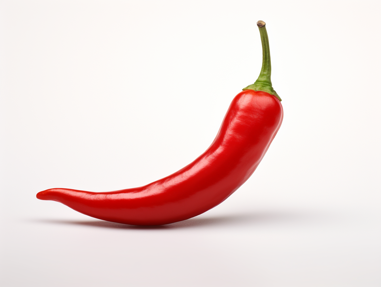 A realistic image of a chilli pepper