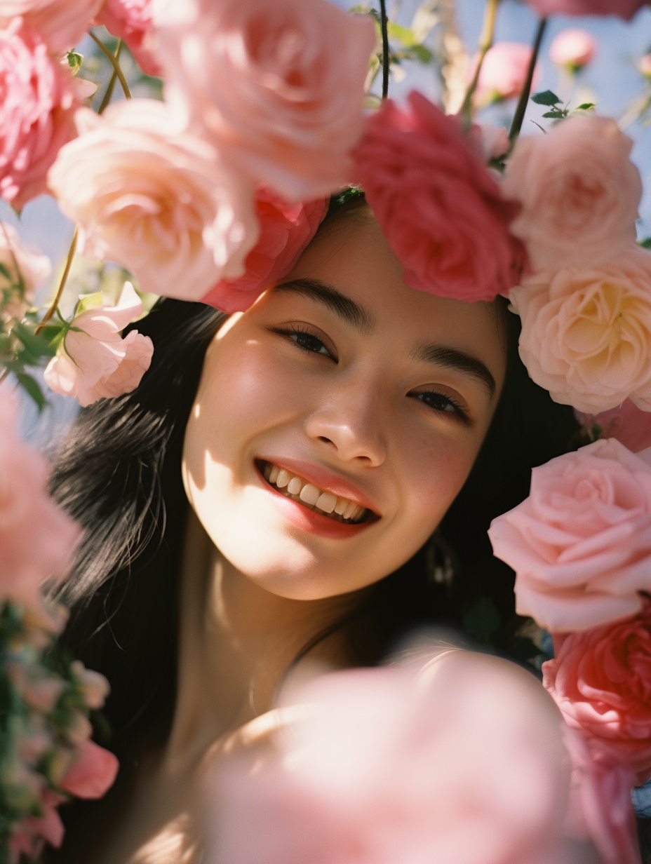 Chinese boy in fashionable clothing smiling