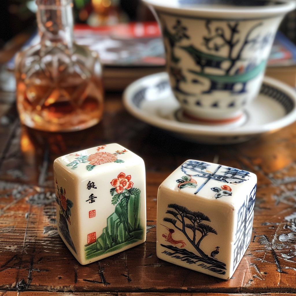 Chinese Mahjong West Tiles Game