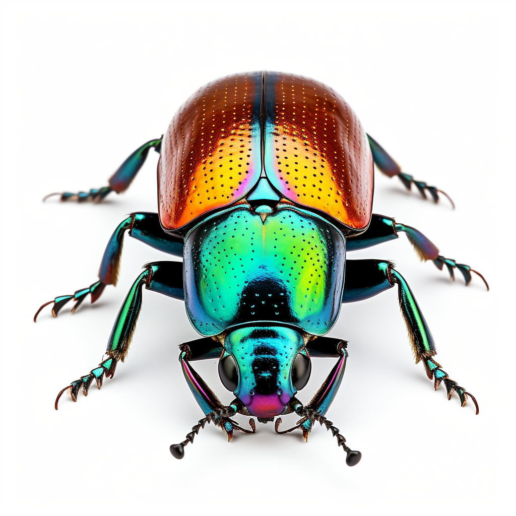 3D image of Chrysolina Polita beetle