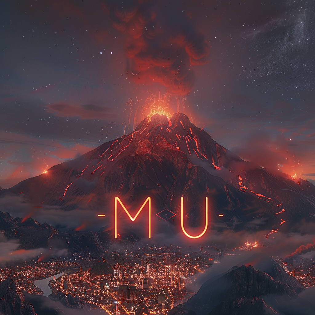 City Mu Red Volcano Ring