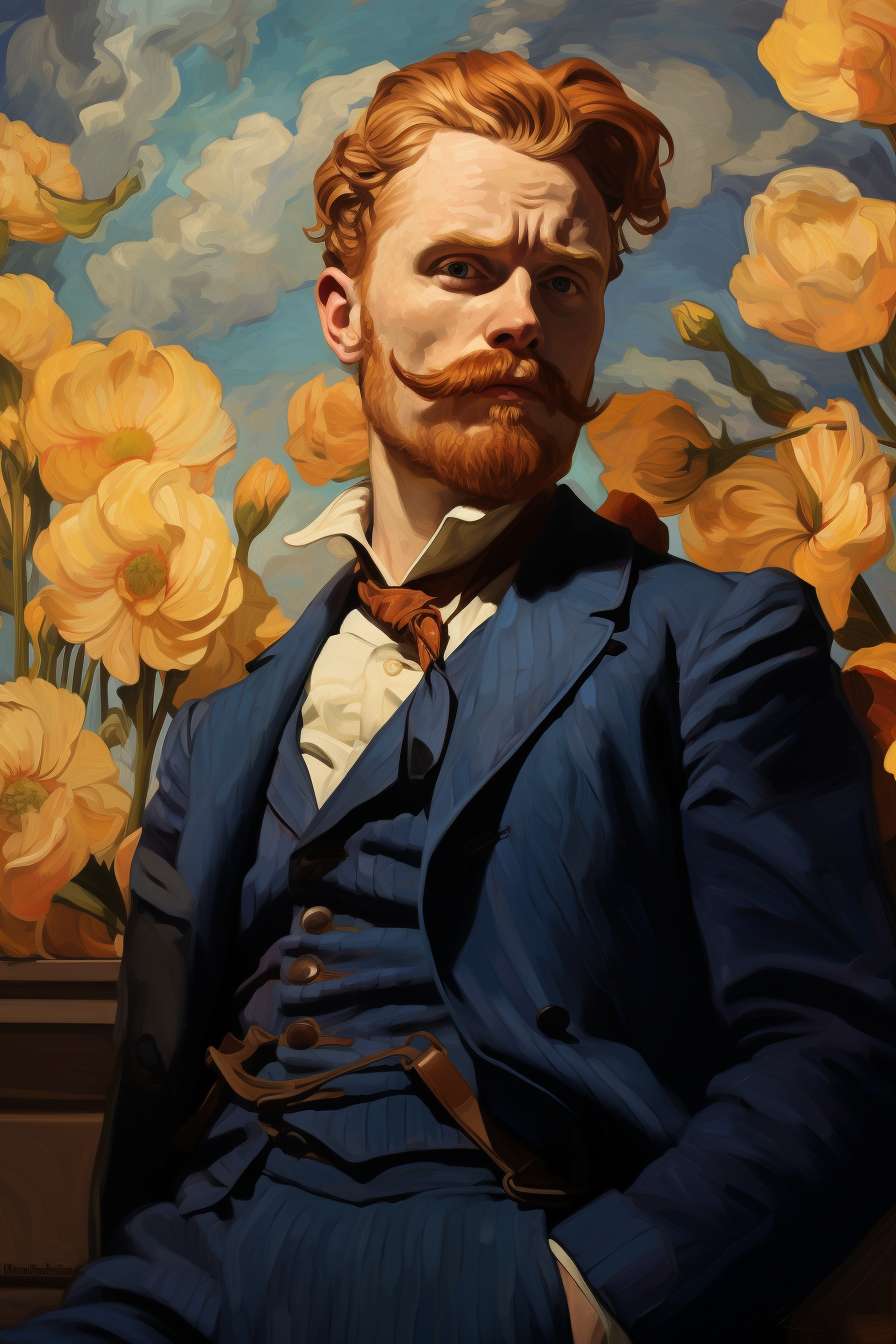 Beautiful classical art in Van Gogh style