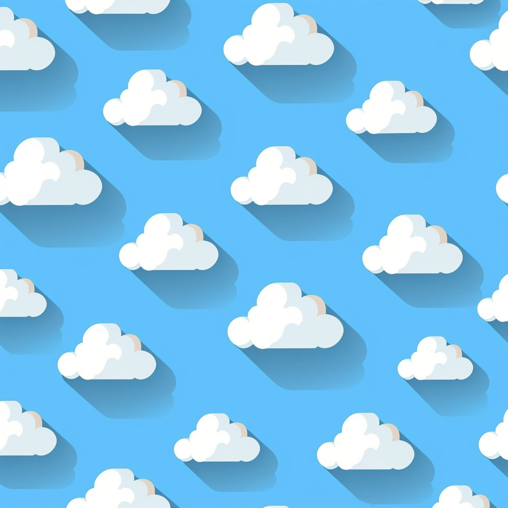 Cloud icon pattern version 6