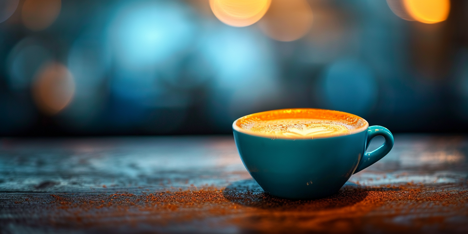 Coffee Cup on Dark Background