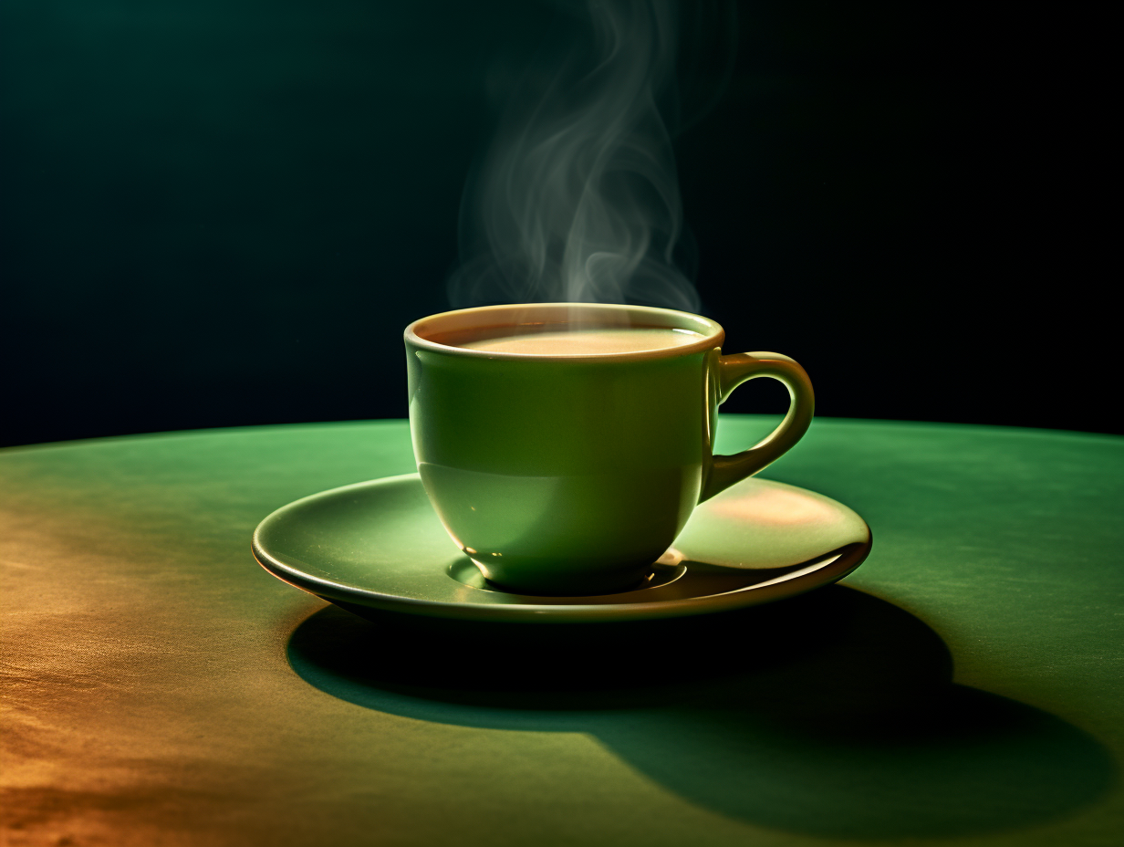 coffee cup in soft light