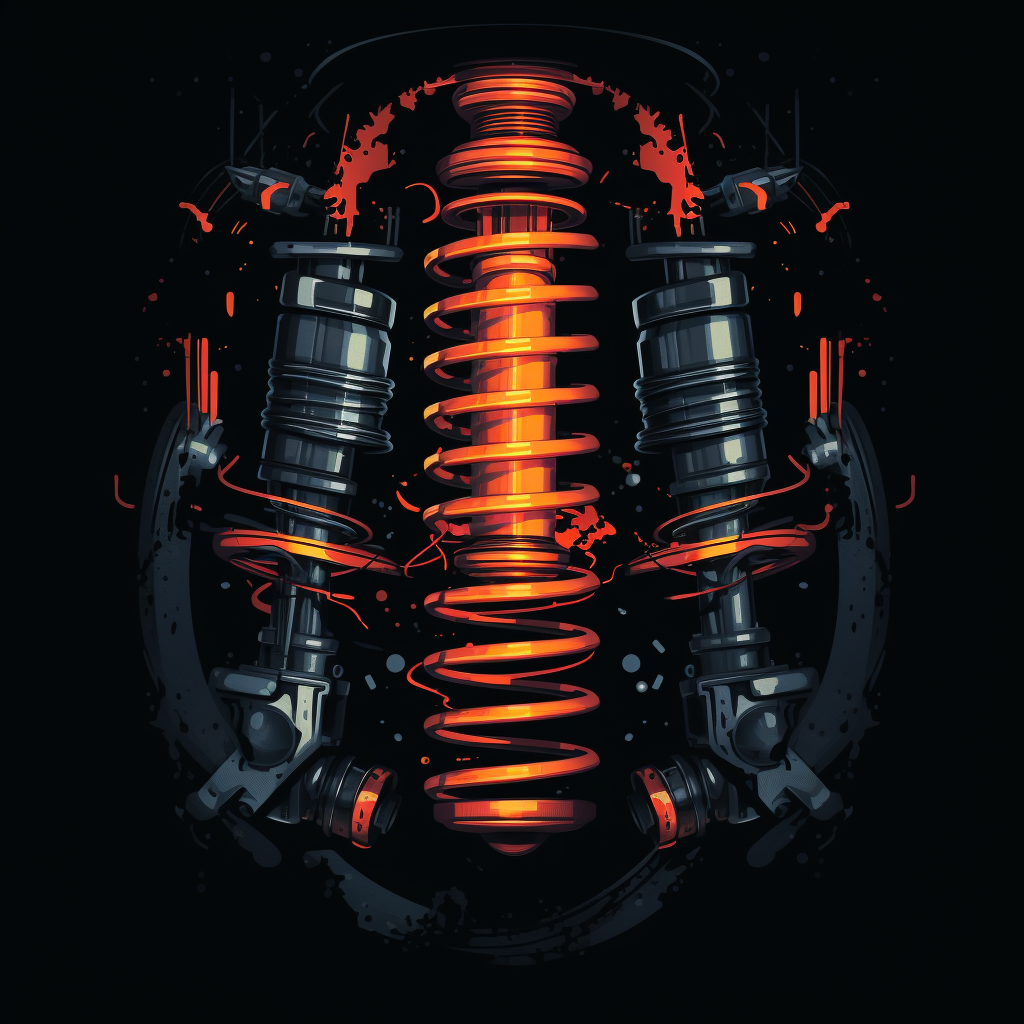 Black coilover art on tshirt design