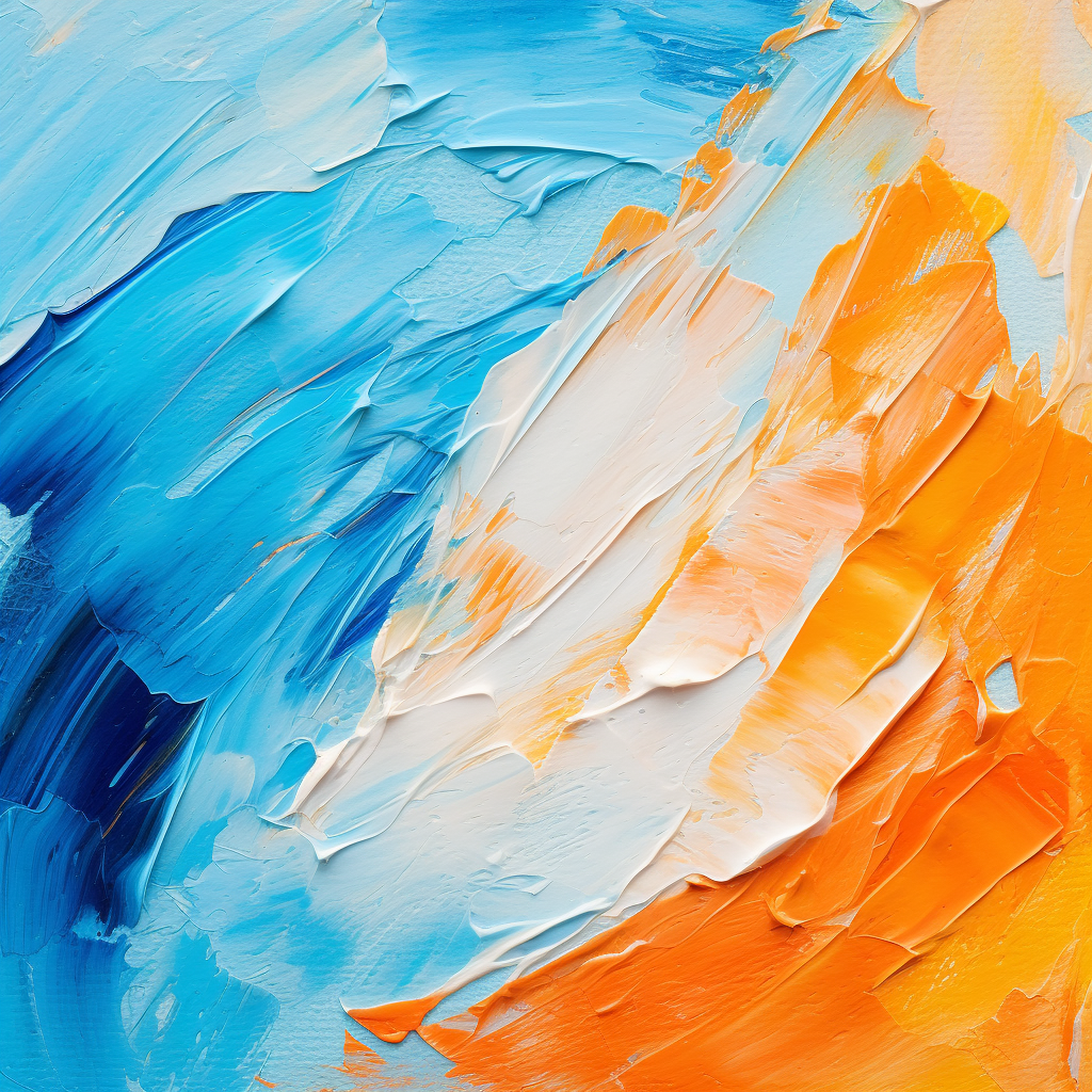 Abstract art painting with vibrant colors