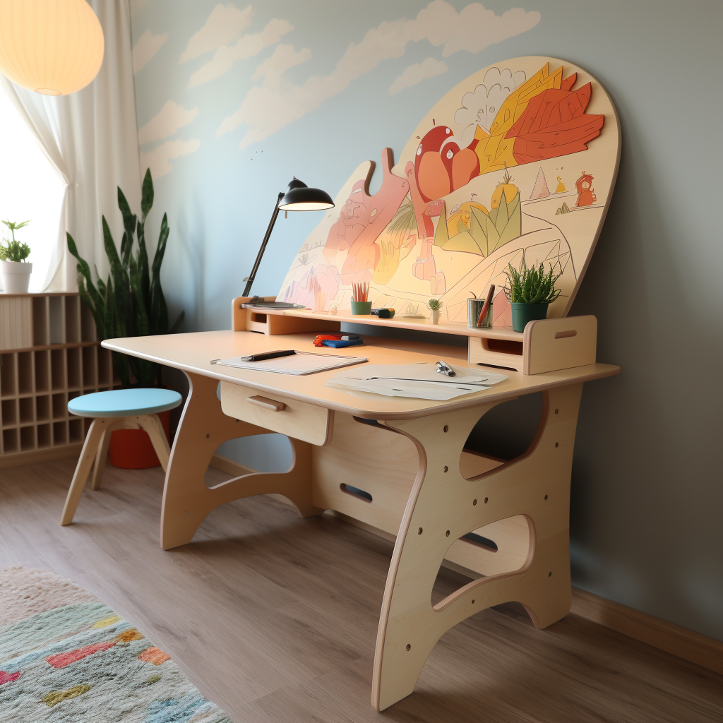 Comfortable and spacious growing desk