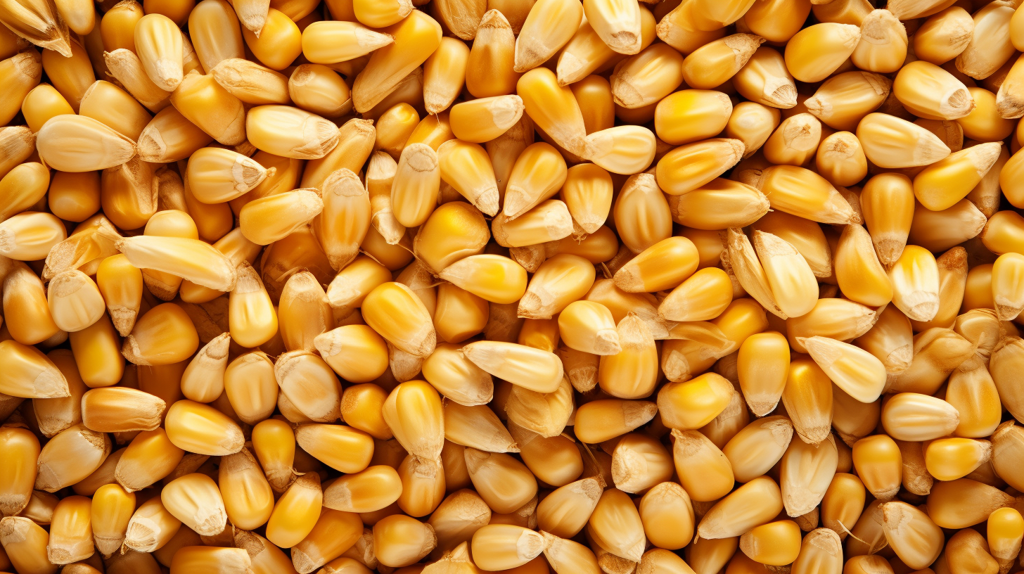 Corn Seeds Background Top View