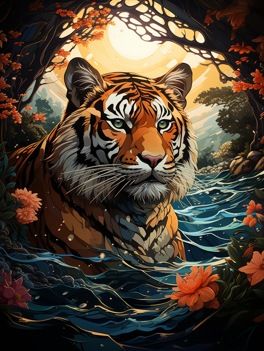 Mesmerizing Artwork with Bright Colors