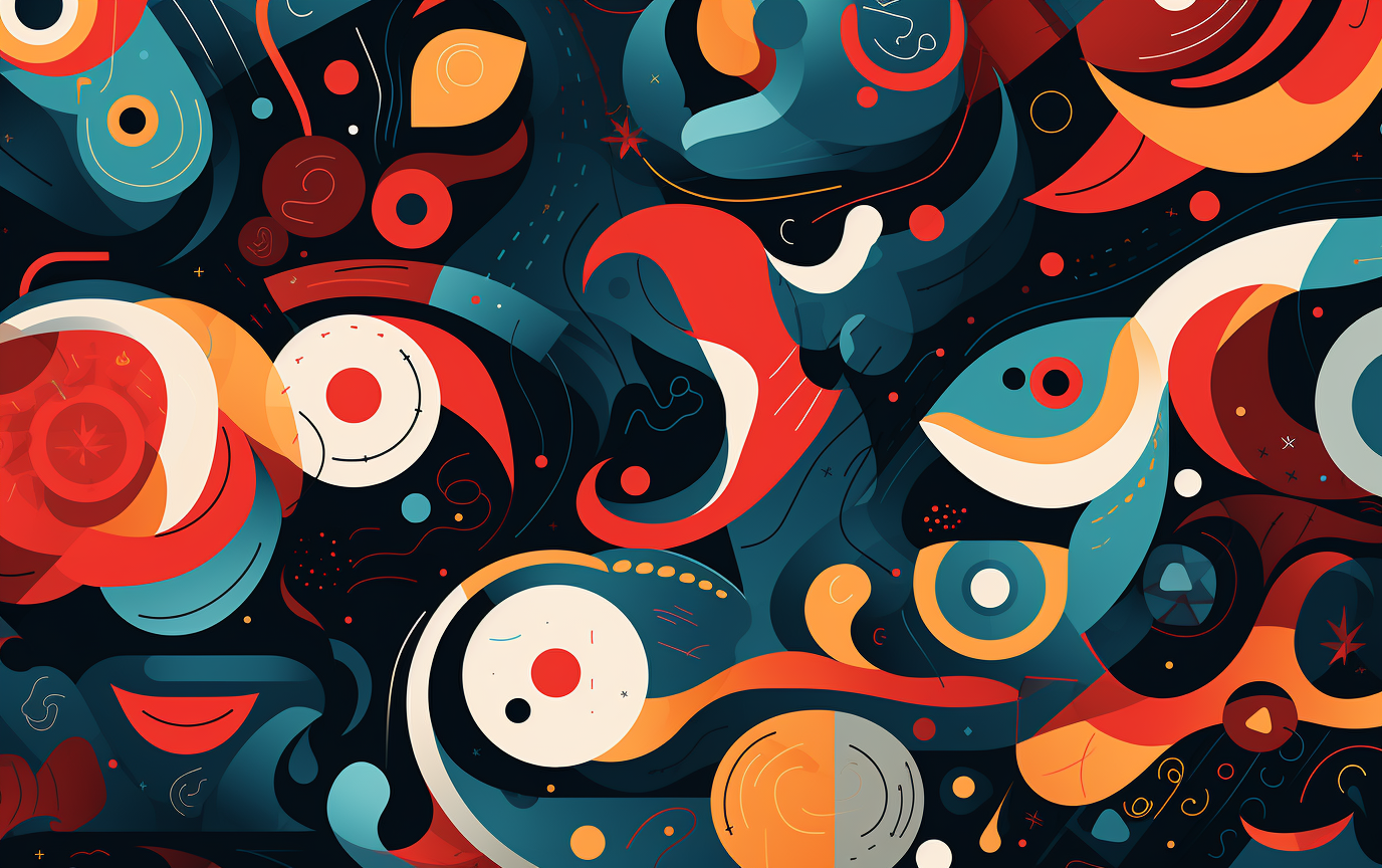 Abstract graphic design pattern