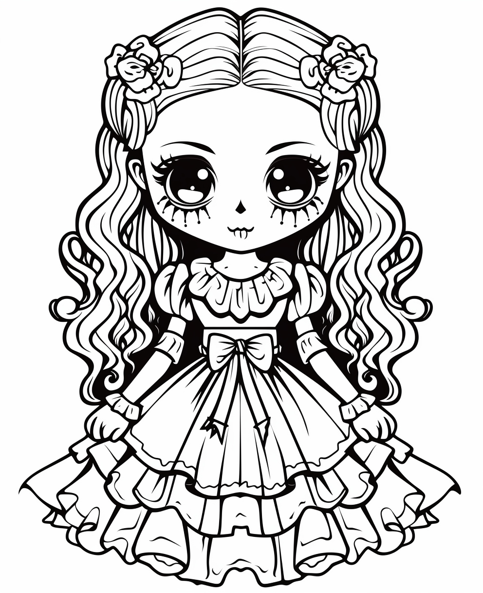 Creepy Kawaii Horror Chibi Girl