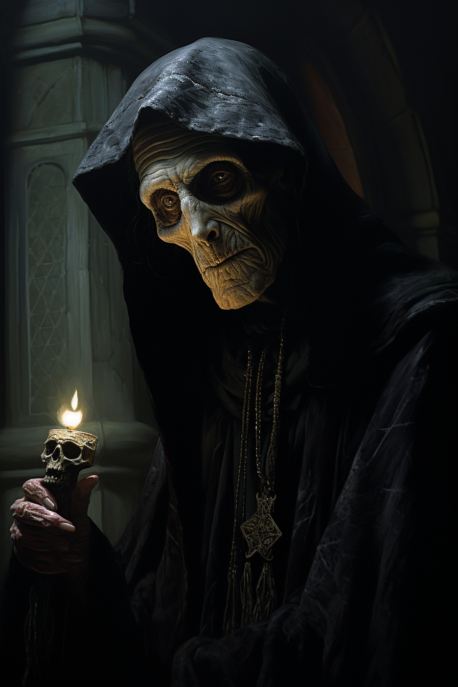 Portrait of crypt keeper