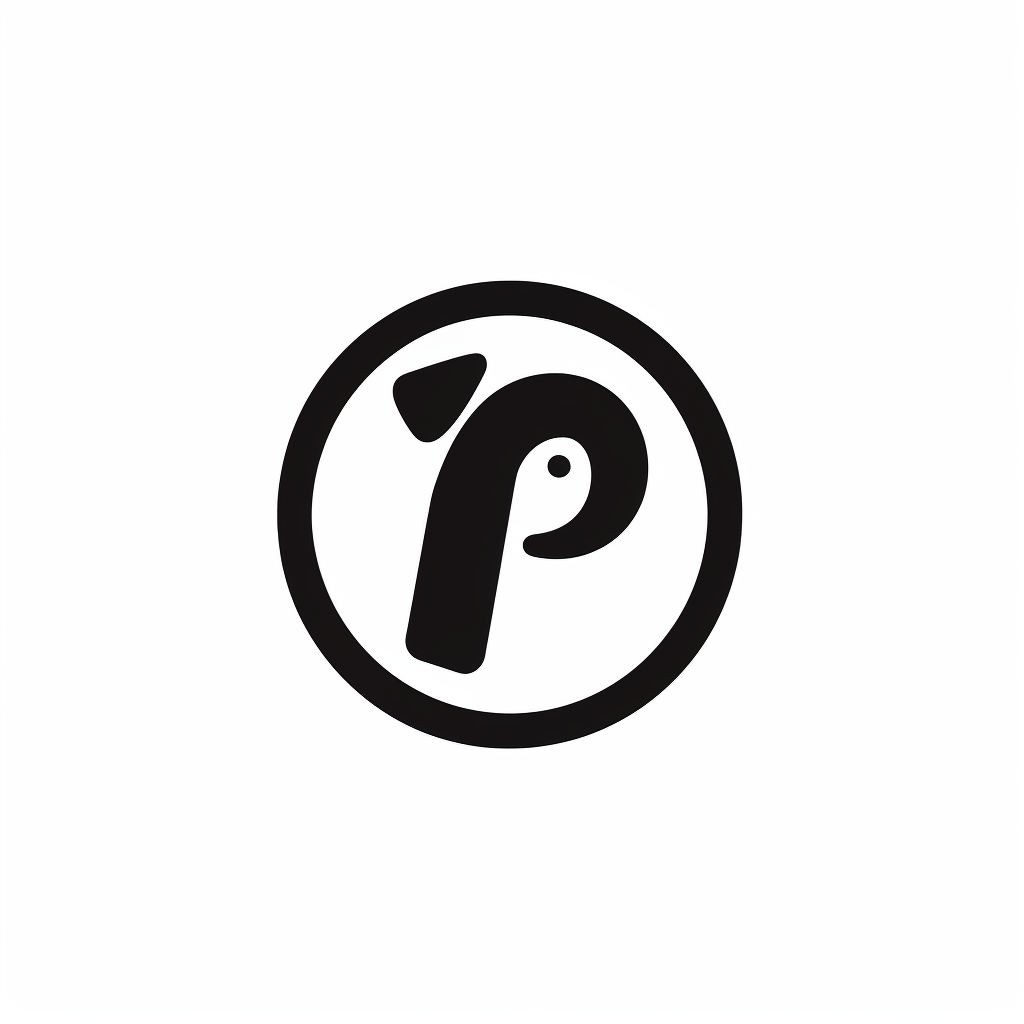 Cute letter P logo design