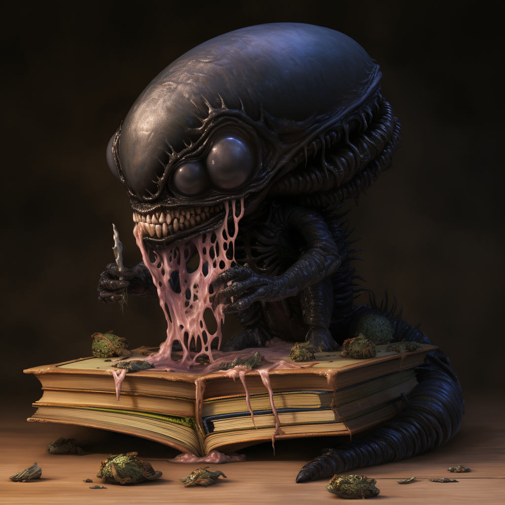 Cute Xenomorph with lots of drool