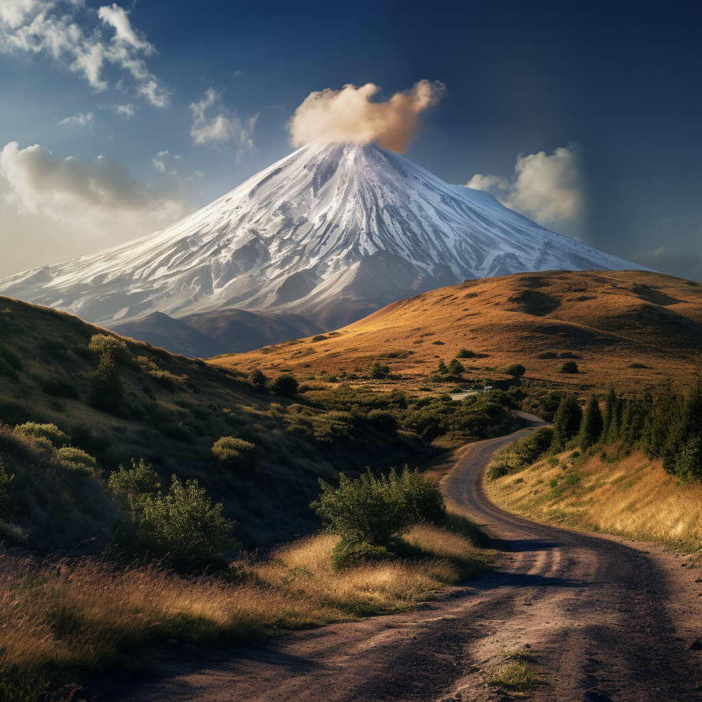 Majestic Damavand Pick and Dashte Lar Landscape