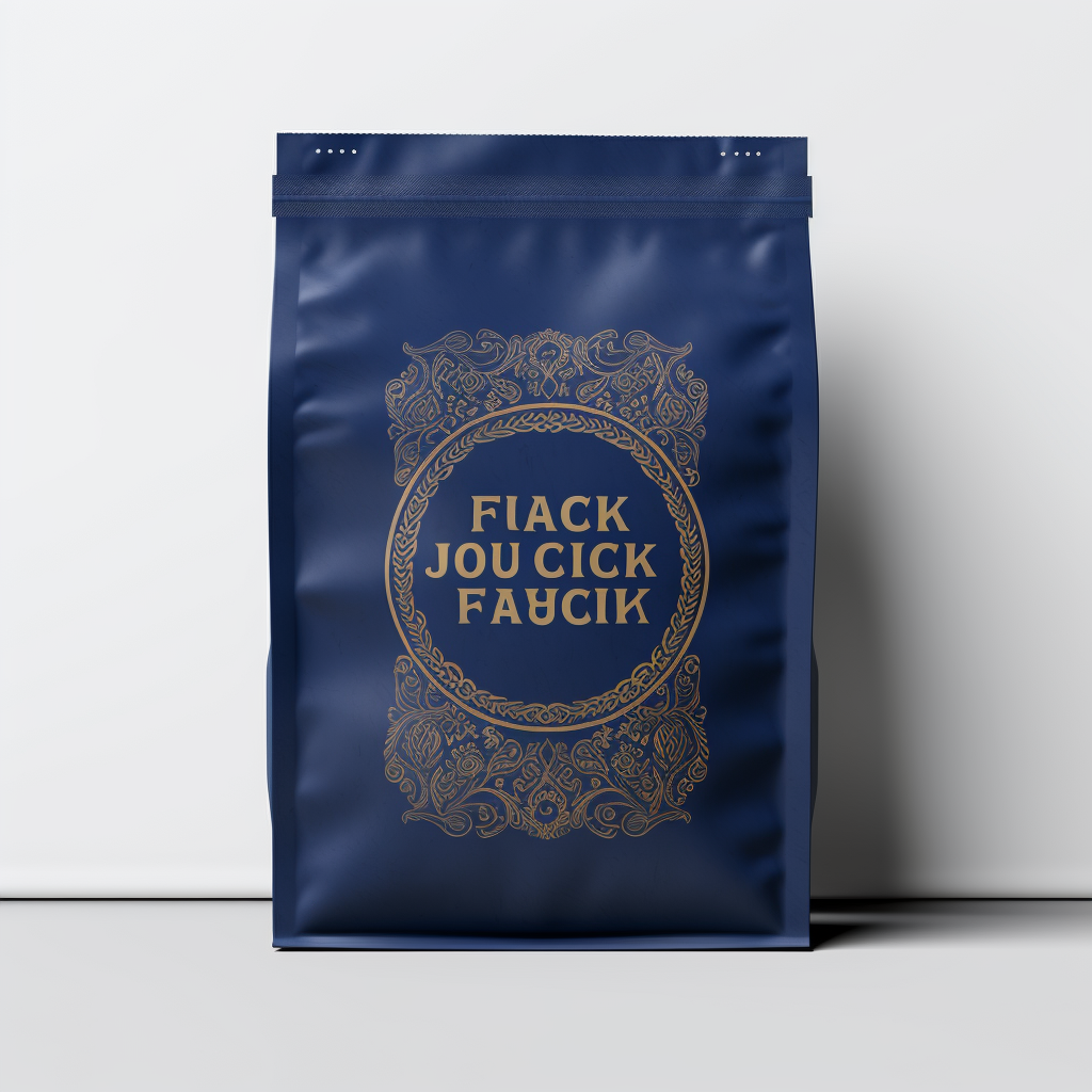 Coffee bag mockups on white background