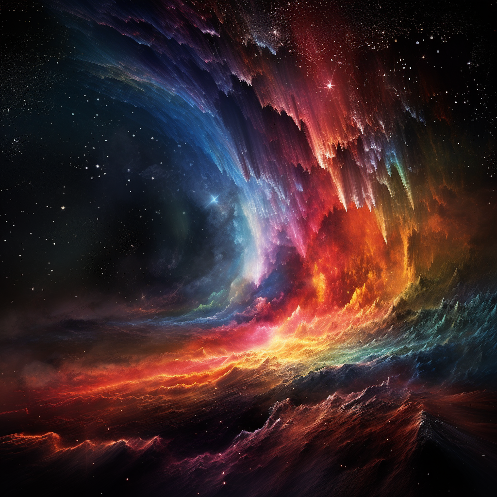 Dark Rainbow in Space