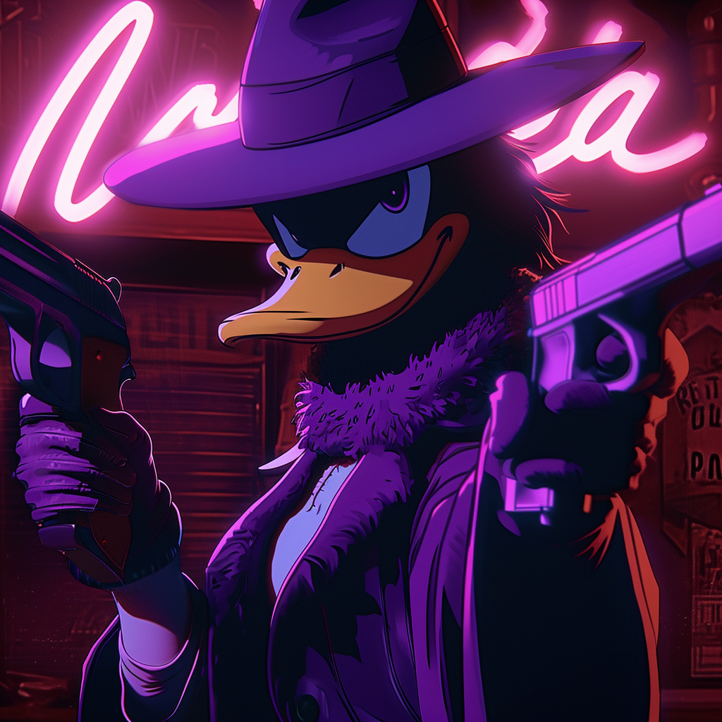 Darkwing Duck in Lofi Girl Style