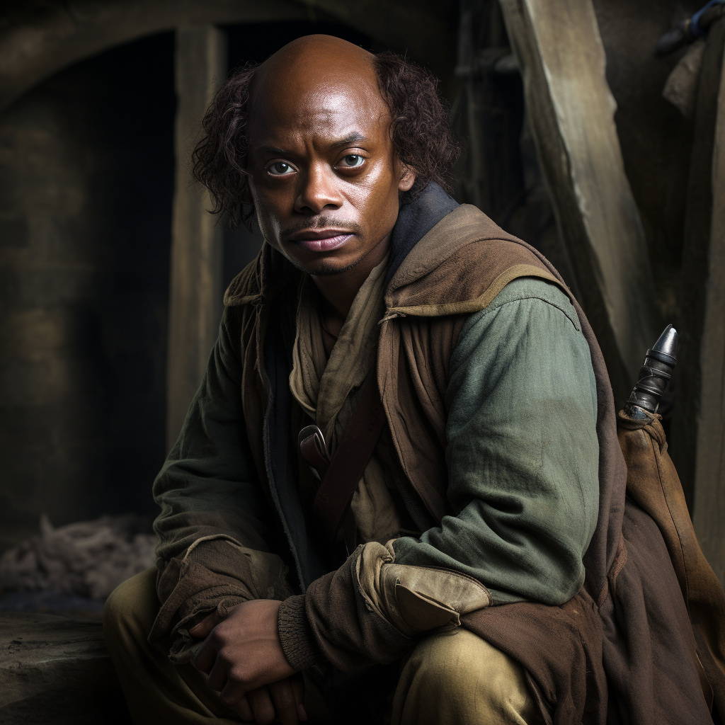 Dave Chappelle as Frodo Baggins in The Hobbit