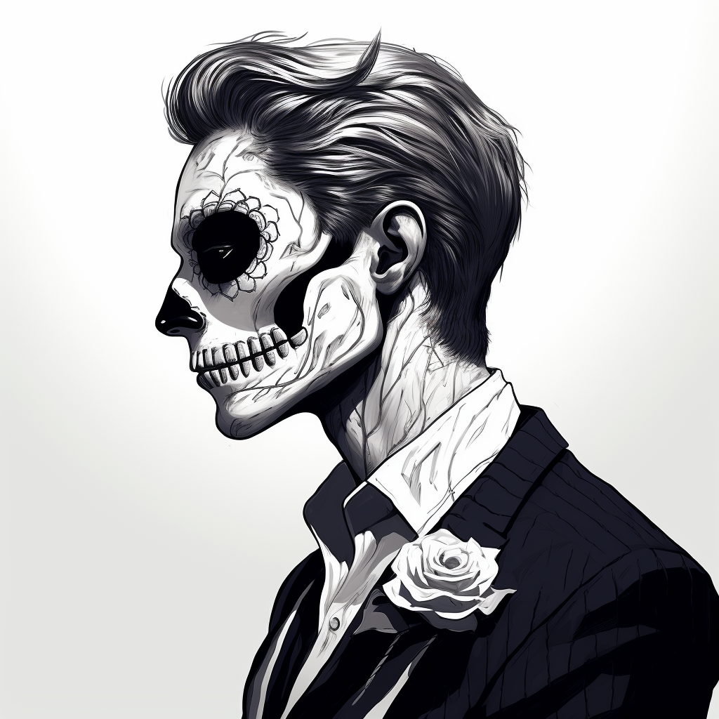 Day of the Dead Men Illustration