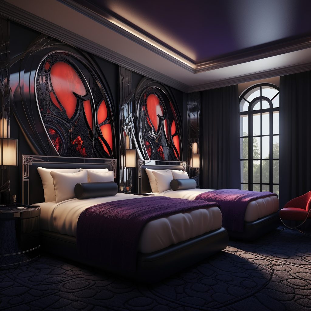 Disney Villains Themed Hotel Bedroom