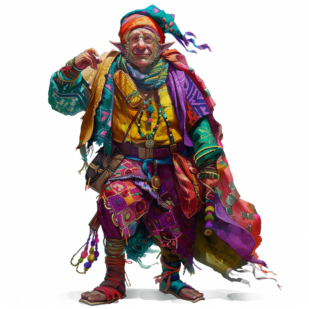 Halfling in Colorful Clothing