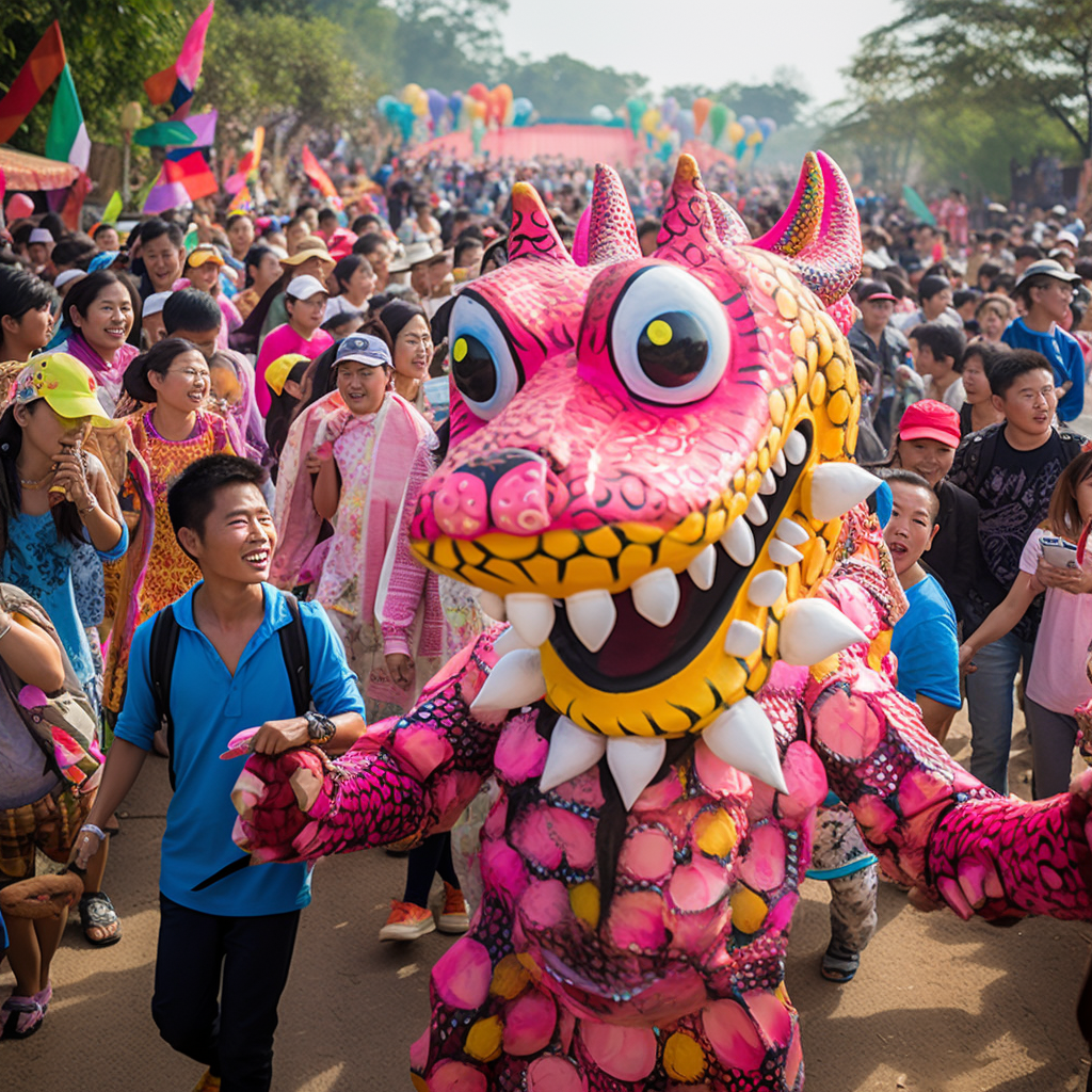 Joyous Dragon Fruit Carnival Celebration