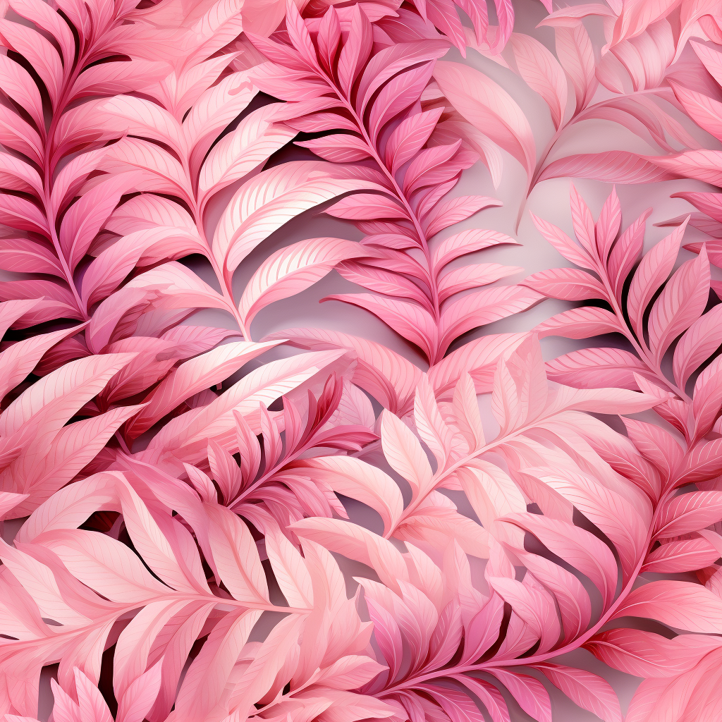 Dreamy ferns pink spiral pattern