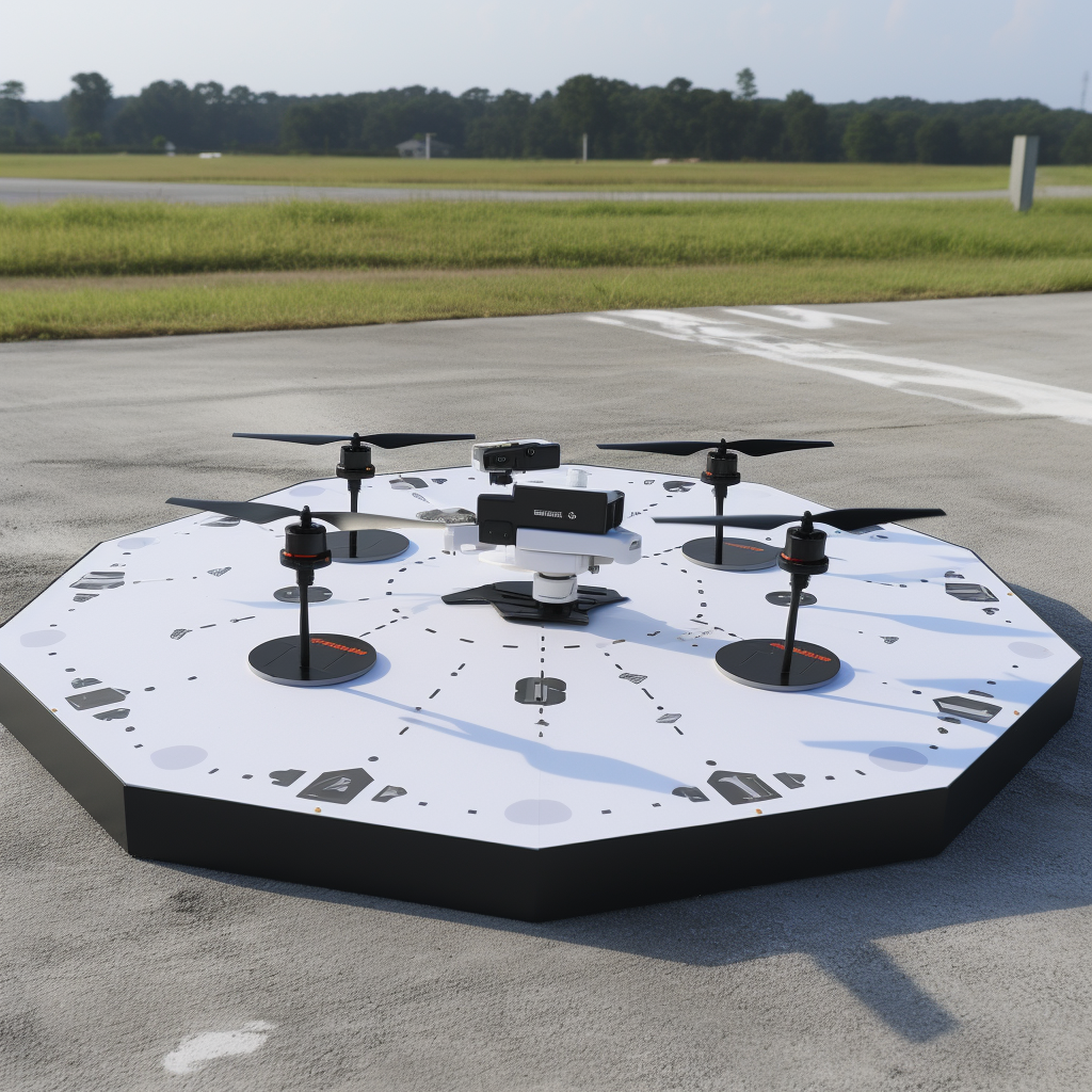 Drone landing pad for safe takeoffs and landings