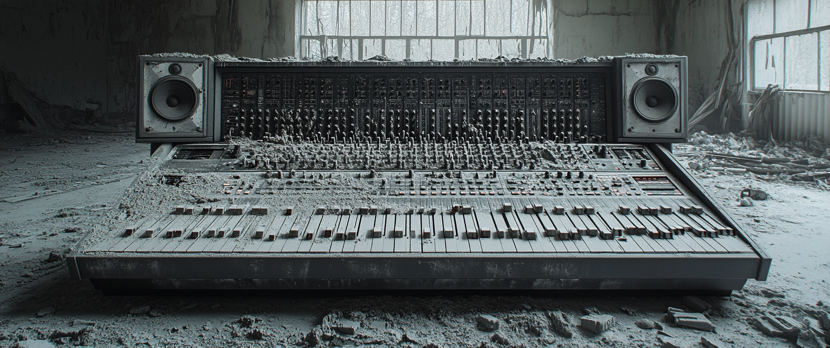 Dusty SSL mixing console image