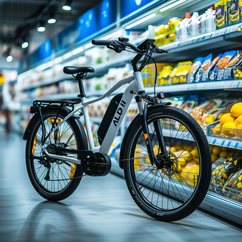 E-Bike Inside ALDI Store