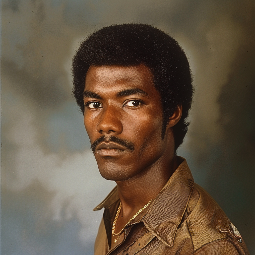 Ebony black actor portrait 1977